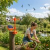 Solar Bird Repeller for Garden Protection – 3-in-1 Reflective Wind