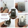 2 Pack 90 Degree self-Locking Folding Hinge Lock Steel Foldable