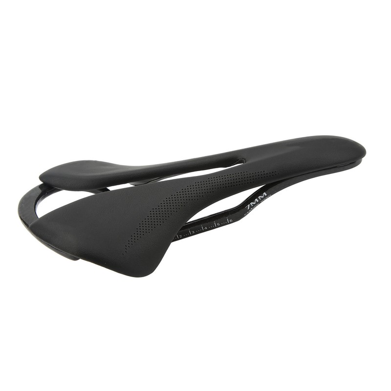 Carbon Fiber Bike Saddle Microfiber Leather Surface Hollow Seat Cushion