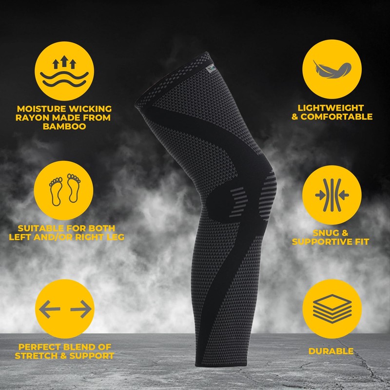 NeoTech Care Knee & Leg Support Brace - Breathable (Black