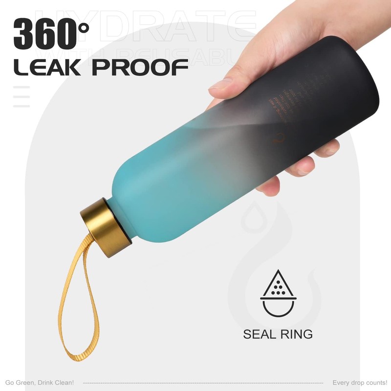Opard Drinking Bottle, 1 L/800 ml Water Bottle, Leak-Proof Water