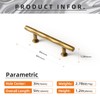 Goo-Ki Rhombus Cabinet Handles Antique Brass Drawer Pulls 3" c-c