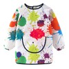 Heyjoin Kids Waterproof Art Smock Graffiti Painting Apron with Long