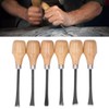 Wood Chisel Set, 6 Portable and Useful Wood Chisel Tools