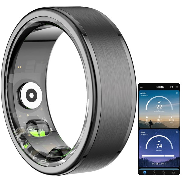 Temdan Smart Ring (2025 Upgraded),Wearable Fitness Smart Ring Health Tracker,Sleep