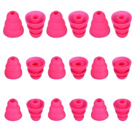 DMZHY Triple Flange Ear Tips 9 Pairs SML Earbud Tips Replacement Earbud Tips Earbud Replacement Tips Compatible with 4mm - 5.1mm Earphones Earbud Cushion Earbud Replacement Tips Headphone Ear Covers