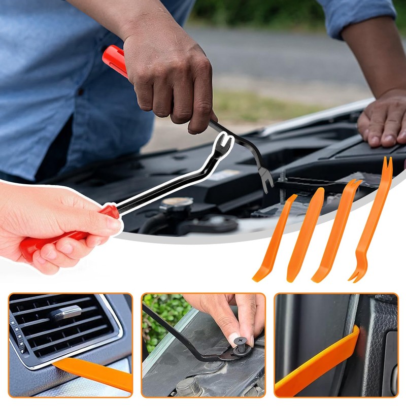 100Pcs Car Body Trim Clips, Car Retainer Clips, Auto Body
