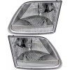 jpautowholesale For 2001-2004 Ford F150 Headlight Halogen Set Driver and