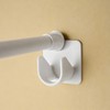 Adhesive Shower Curtain Rod Holder, 6 Pack Curtain Rod Bracket