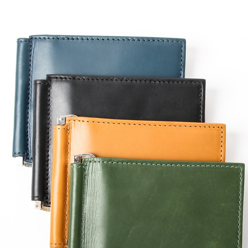 Boosters Money Clip Leather Bifold Bill Shears Card Case Wallet,