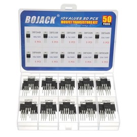 BOJACK 10 valores 50 piezas IRFZ44N IRF510N IRF530N IRF540N IRF640N IRF740 IRF840 IRF3205 IRF9540 IRF Series Kit surtido MOSFET