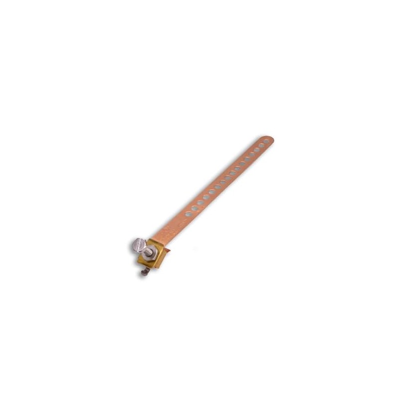 SatelliteSale Copper Coated Grounding Strap 12" Flexible and Adjustable Pack