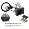 Desktop Magnifier Glass Soldering Station LED Light Magnifying Glass Stand