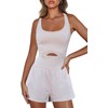 Mameluco deportivo de una pieza para mujer, pantalones cortos, ropa