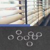 ECSiNG Pack of 100 Roman Blind Curtain Rings Curtain Circle