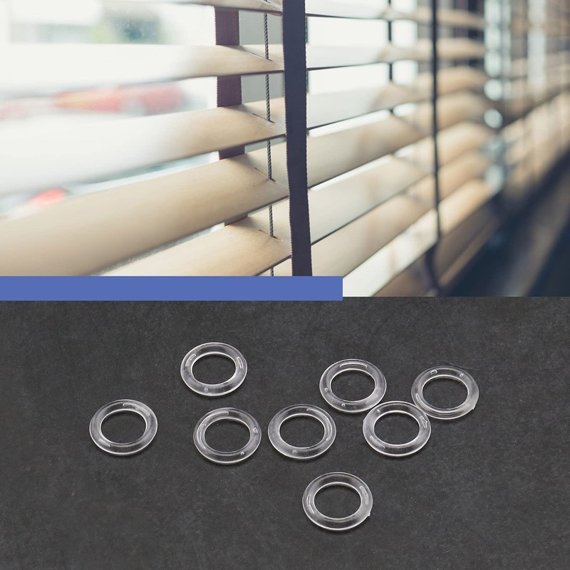ECSiNG Pack of 100 Roman Blind Curtain Rings Curtain Circle