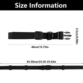 WQEDVN 2 Pair Backpack Straps, Adjustable Backpack Chest Strap, Chest Strap for Backpack, Rucksack Chest Strap, for Kids Hiking and Jogging(Black Universal)