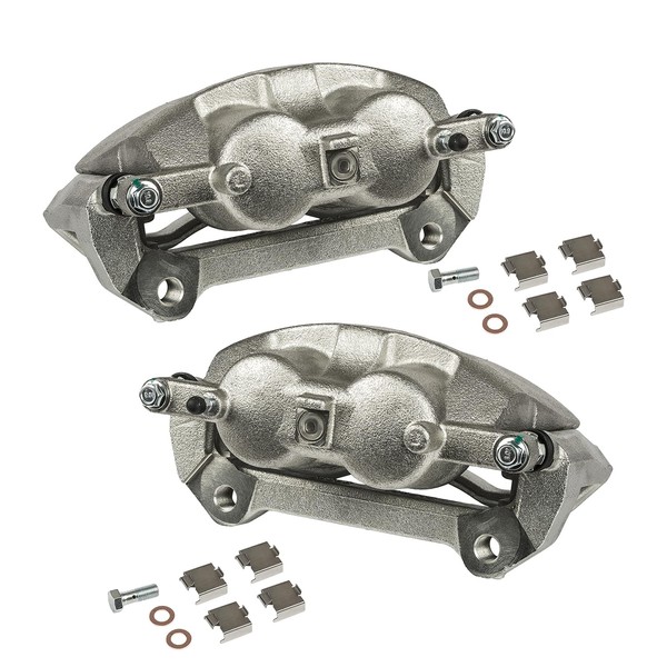 CAROCK Front Disc Brake Caliper Assembly with Bracket Compatible with