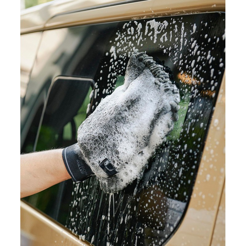 GORDONMILLER High Density Chenille/Grid W Face Microfiber Cleaning Gloves