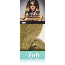 Fab One Piece Clip In Synthetic Heat Resistant Loose Waves Hair Extensions #60/12 - Platinum Blonde/Light Golden Brown