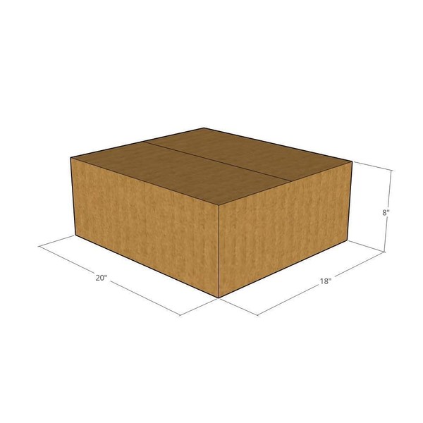 E1 Packaging 20" x 18" x 8" Corrugated Boxes 32