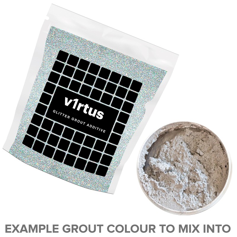 Glitter for Grout Silver Additive Tile Grouting Bathroom Sparkly Hemway