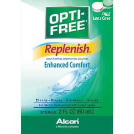 Opti-Free RepleniSH Multi Purpose Disinfecting Solution-2 Fl Oz (60 ml), Carry On Size