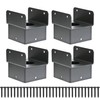 Antsky 4x4 Post Anchor Connector (4 Pack), Stainless Steel Post