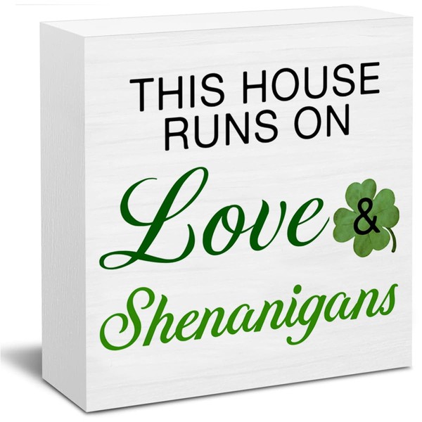 St. Patrick's Day Decorations, This House Runs on Love and