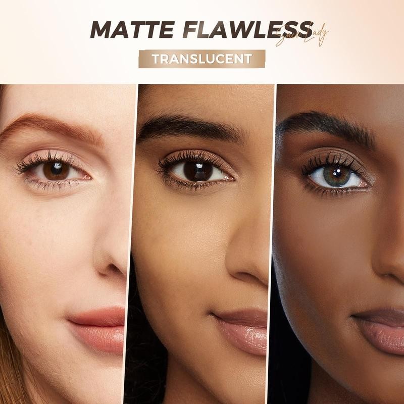 SACE LADY Oil Control Face Setting Powder,Waterproof Long Lasting Pressed