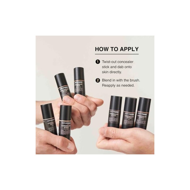 Gentlehomme Corrector Barra Hombres Pincel Borrar Ojeras Tono Medio Claro