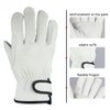 1 Pair Pigskin Leather Gardening Gloves, L/XL Mens and Ladies