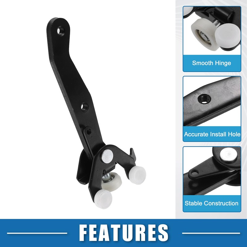 X AUTOHAUX Sliding Door Roller Guide Arm Hinge Bottom Right