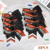 DEEKA 8" Softball Cheer Bows with Glitter Stitching Thread Cheerleader