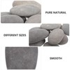 SAFIGLE Natural Stone Round Painting Stone Smooth Rock DIY Painting