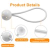 Aoserge 50PCS 4 Inch White Ball Bungee Cords