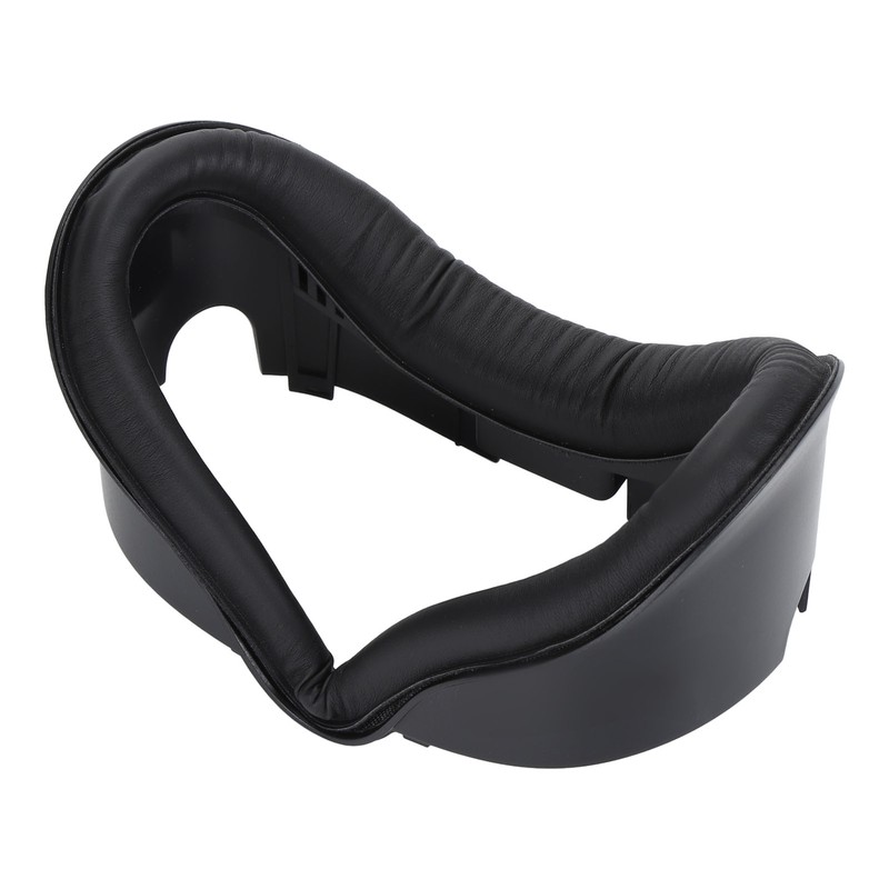 VR Face Pad Black Raised PU Leather Sweat Proof Light