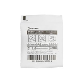 HALYARD Calcium Alginate Wound Dressing, Highly Absorbent Conformable Design, Maintains Structural Integrity 2 Inch x 2 Inch (Box of 10)