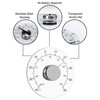 GuDoQi Indoor Outdoor Window Thermometer, No Battery Required, Transparent Dial,