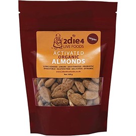 2Die4 Organic Activated Almonds, 100g