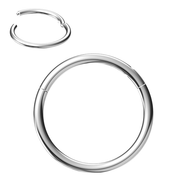 NewkeepsR 316L Stainless Steel Hinged Segment Ring Eyebrow Conch Daith