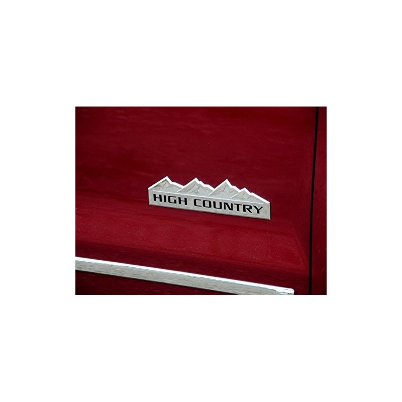 Yoaoo 1x Chrome High Country Emblem Badges Door Tailgate 3D