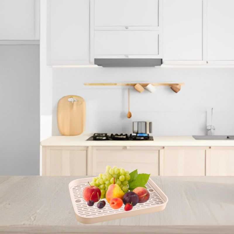 Eabdice Multifunctional Drain Board, Double Layer Drip Tray, Drainer with