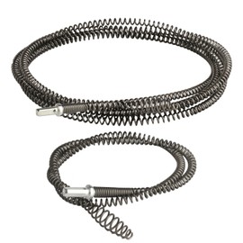 2pcs Spring Sewer Dredging Tool,Toilet Drain Snake Unblocker, 10mm x 1m/4mDrain Clog Remover Tool,Flexible Plumbing Snake Drain Unblocker Tools with Drill Connector for Kitchen Sink Bathroom Clogged