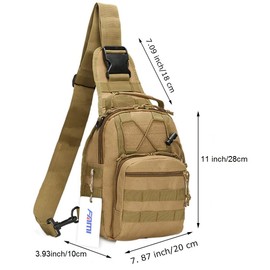 FAMI Outdoor Tactical Bag Backpack, Military Sport Bag Pack Sling Shoulder Backpack Tactical Satchel for Every Day Carry