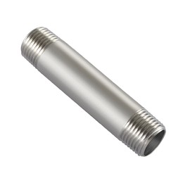 Beduan Stainless Steel Pipe Fittings, 3/8" NPT x 3/8" NPT Male Threaded, 7" Length Nipple Cast Pipe