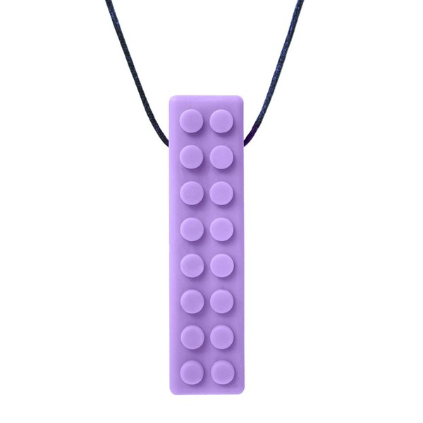 ARK's Brick Stick XXT Textured Chew Necklace Made in the USA (Lavender, Extra Extra Tough)