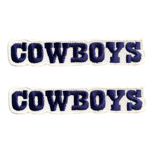 B-Sheep 2 PCS Cowboy Word Cute Patch Embroidered Iron On