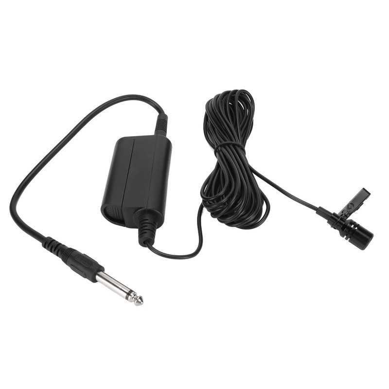 Lavalier Microphone Professional Omnidirectional Clip On Wired Microphone for Guitar