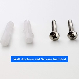 Shower Head Holder Wall Mounted, Screw Mounted Shower Spray Holder,Adjustable Handheld Shower Head Bracket,Shower Holder for Universal Wall Bathroom with wall Anchors and screws (Chrome Polished)